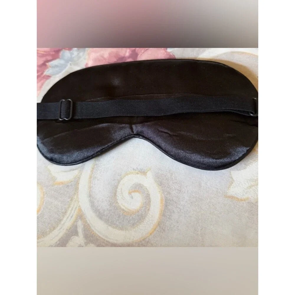 “Shut Up” Satin Sleep Eye Mask – Black